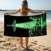 Alien UFO Abduction Beach Towel Patterned Sunscreen And Windproof Suitable For Swimming Pool Camping Travel