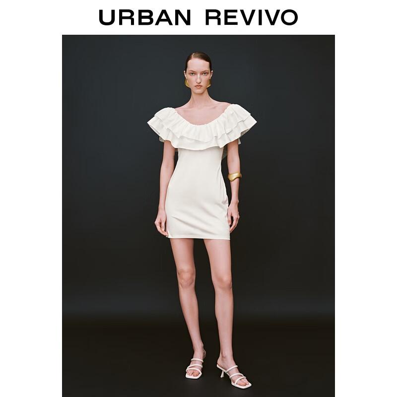 

Women s Ruffled Slim Short Dress M