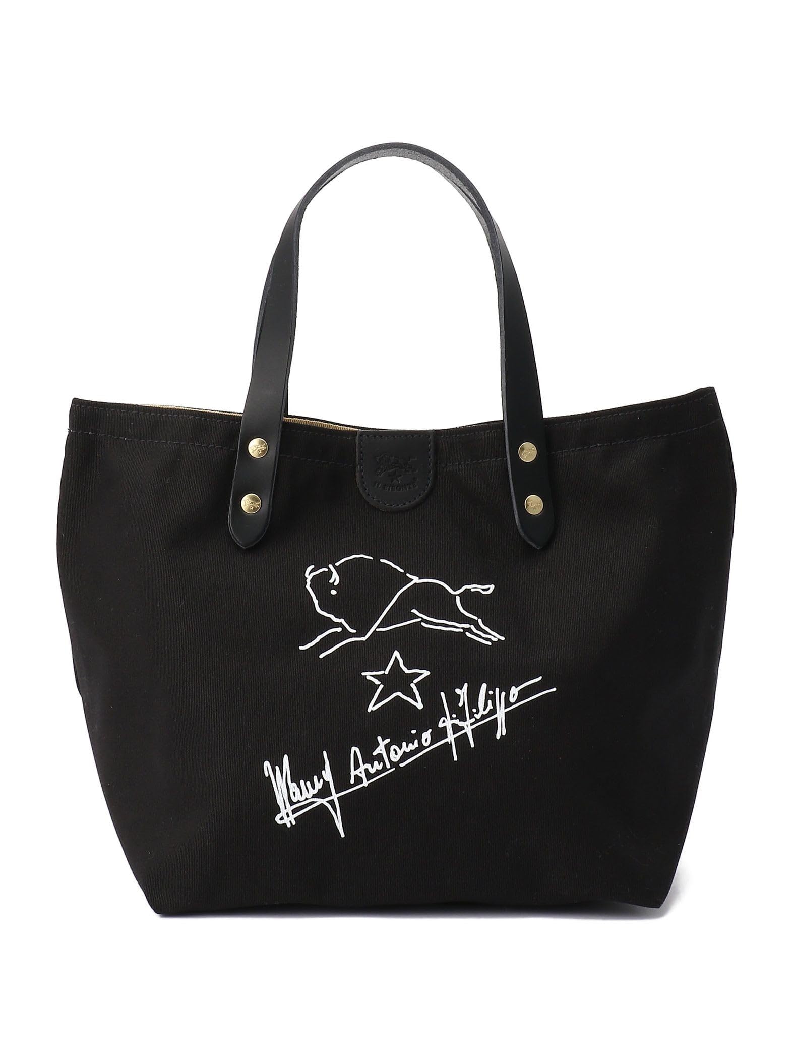 

Il Bisonte Tote Bag 54154202309420 F Black x Black