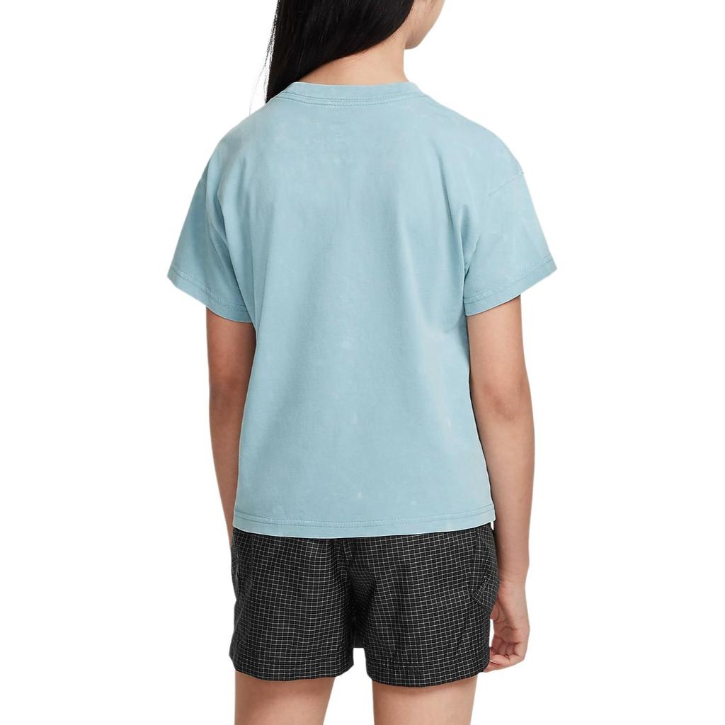 Nike Soft Absorbent Quick-Drying Breathable Short Sleeve T-Shirt Kids Tops Turquoise FZ4954-464