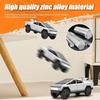 Cybertruck Toy Car,1:24 Zinc Alloy Pull Back Toy Car with Sound and Light,Cyberquad Display Model,Gifts for Boys and Girls (Silver)