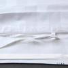 Cotton White Stripe Bed Sheet & Duvet Cover Set - Single/Double with Pillowcase