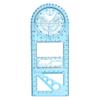 Multifunctional Geometric Ruler Drawing Ruler Geometric Drawing Template Measuring Tool Plastic  Ruler For School  Supplies