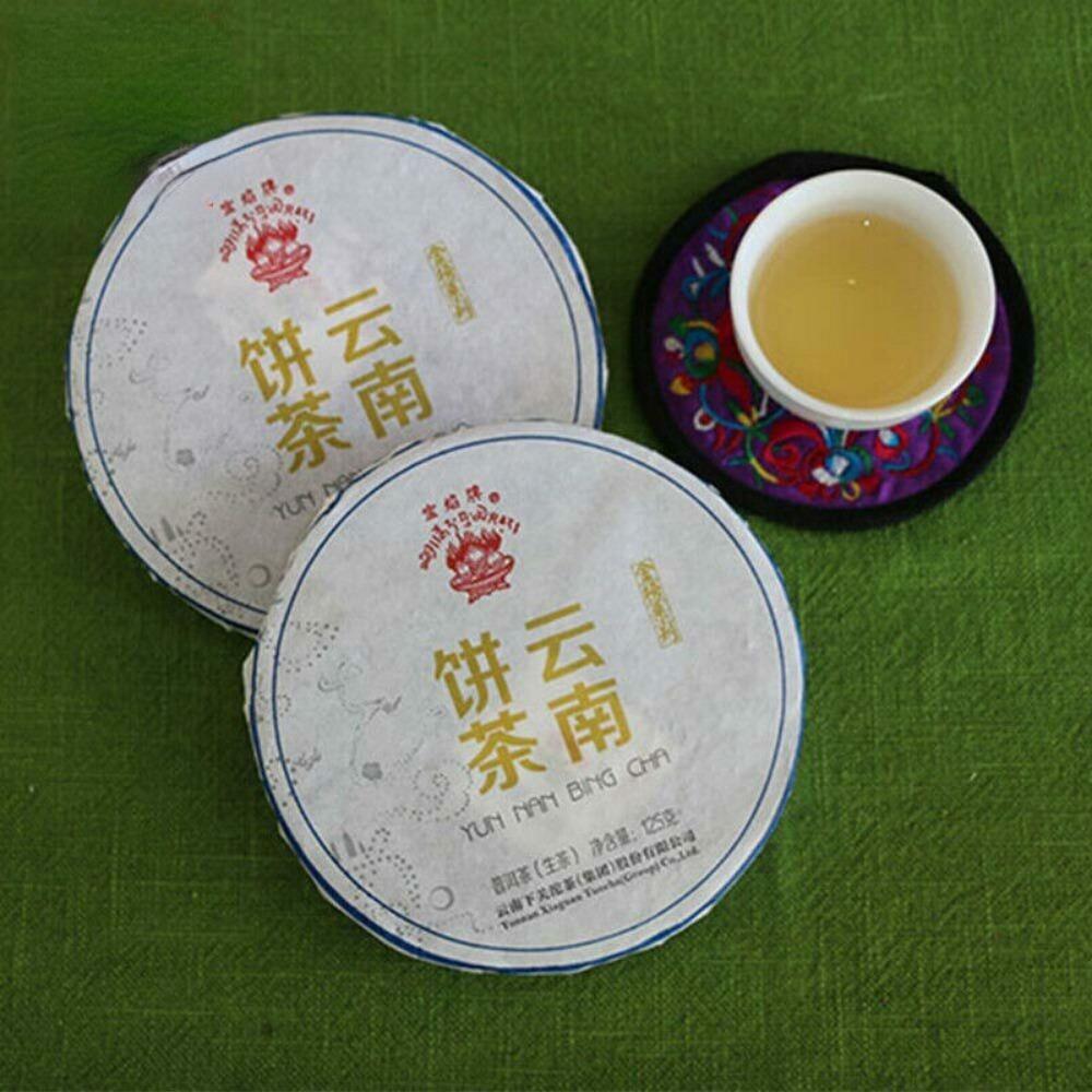 125g Puer Tea Xiaguan Baoyan Puer Tea 2014 Yun Nan Bing Cha Shen Puerh Iron Cake