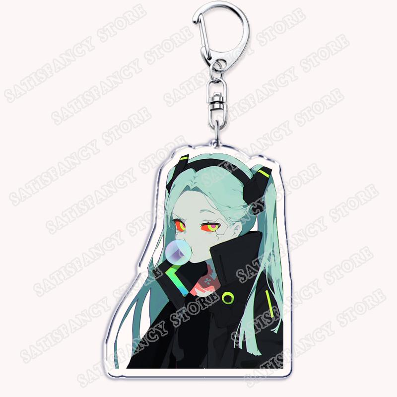 Portachiavi Anime Cyberpunk per Donne Accessori Borsa Edgerunners Rebecca Lucy Gloria Faraday Portachiavi Gioielli Fan Amici Regali