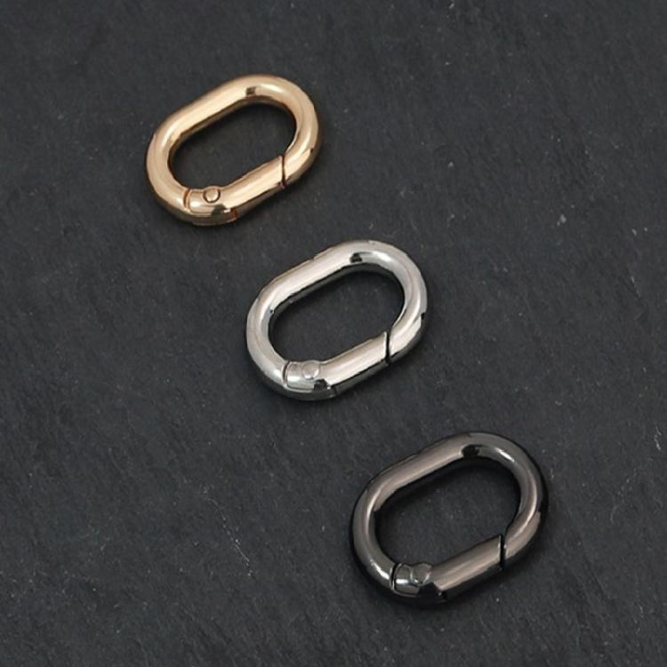 10PCS Oval Clasps Jewelry Finding Jewelry Clasps Keychain Clasp Keychain Attachments Brass Texture Perfect for Jewelry