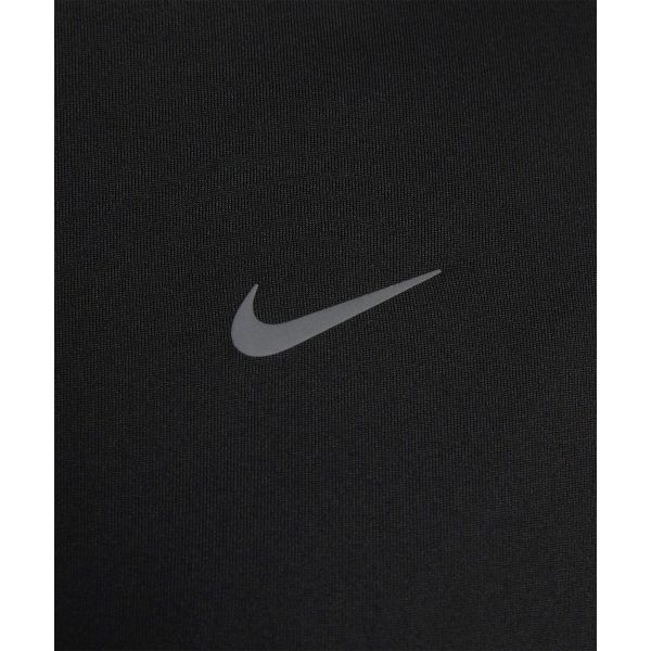 Nike חולצת טי שרוול ארוך לנשים מסדרת Dri-Fit Swift, מתייבשת במהירות, רכה, בצבע אחיד, שחור HQ0500010