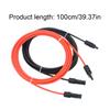Extension Cable 1M Solar Panel Cables UV Resistant Protective Wire 1M For Boats Car Home Photovoltaic Systems Outdoor Use