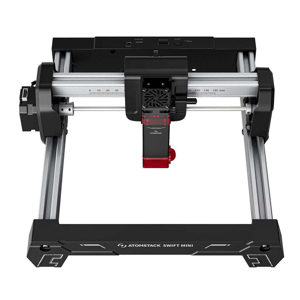 ATOMSTACK Swift Mini 3W Laser Engraving Machine,135×145mm Engraving Area,0.04*0.04mm Laser Spot,Positioning Accuracy 0.1 mm