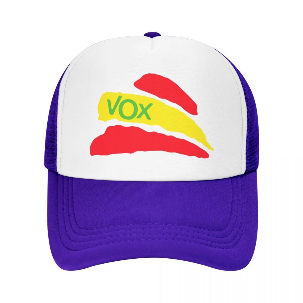 Vox Kšiltovka Trucker s španělskou vlajkou Outdoorová Dámská Unisexová Nastavitelná Španělsko Politická strana Baseballová čepice Letní klobouky Baseballová čepice