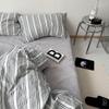 Pure Cotton Pillow Set: Includes Single 48x74cm Pillowcase, Pair of Pillow Inserts, Liner, and Cover.