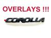 ABS Překryvka logo auta Lesklá černá ZNAK pro Toyota COROLLA 2019-2025 SEDAN XSE SE LE Lauto příslušenství accessory PT948-02200-02