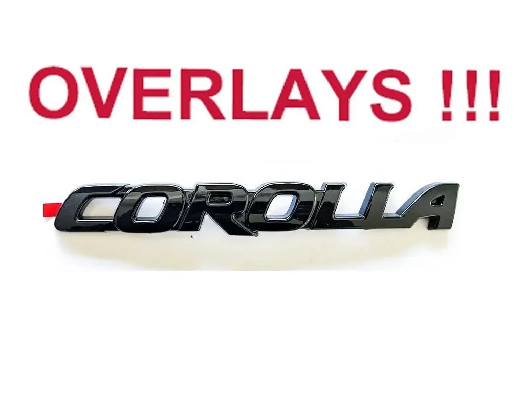 ABS Překryvka logo auta Lesklá černá ZNAK pro Toyota COROLLA 2019-2025 SEDAN XSE SE LE Lauto příslušenství accessory PT948-02200-02