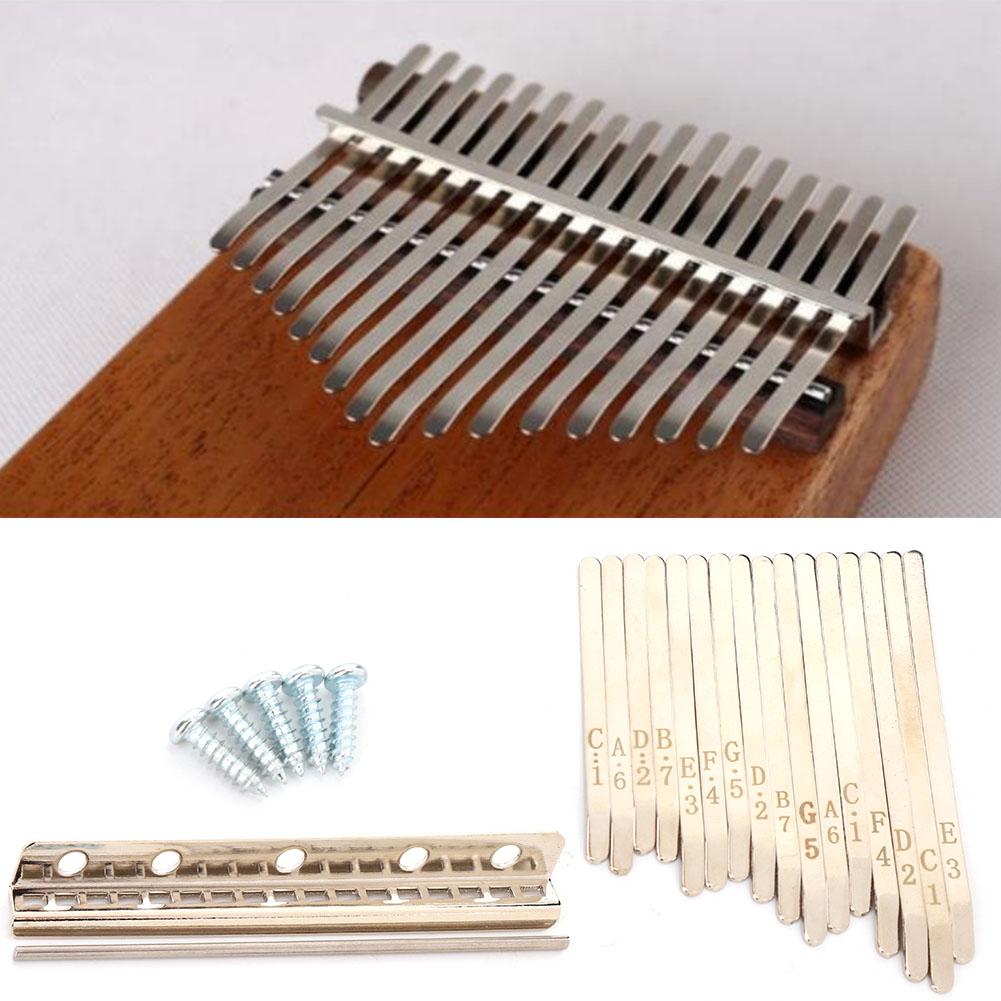 XA58 Kalimba Musical Key 17 Tones Metal Replacement Thumb Piano Finger Percussion Key