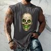Men's Loose Fit Sleeveless Tank Top Casual Sports Muscle Shirt Halloween Print Comfortable Breathable Lightweight Summer Wear