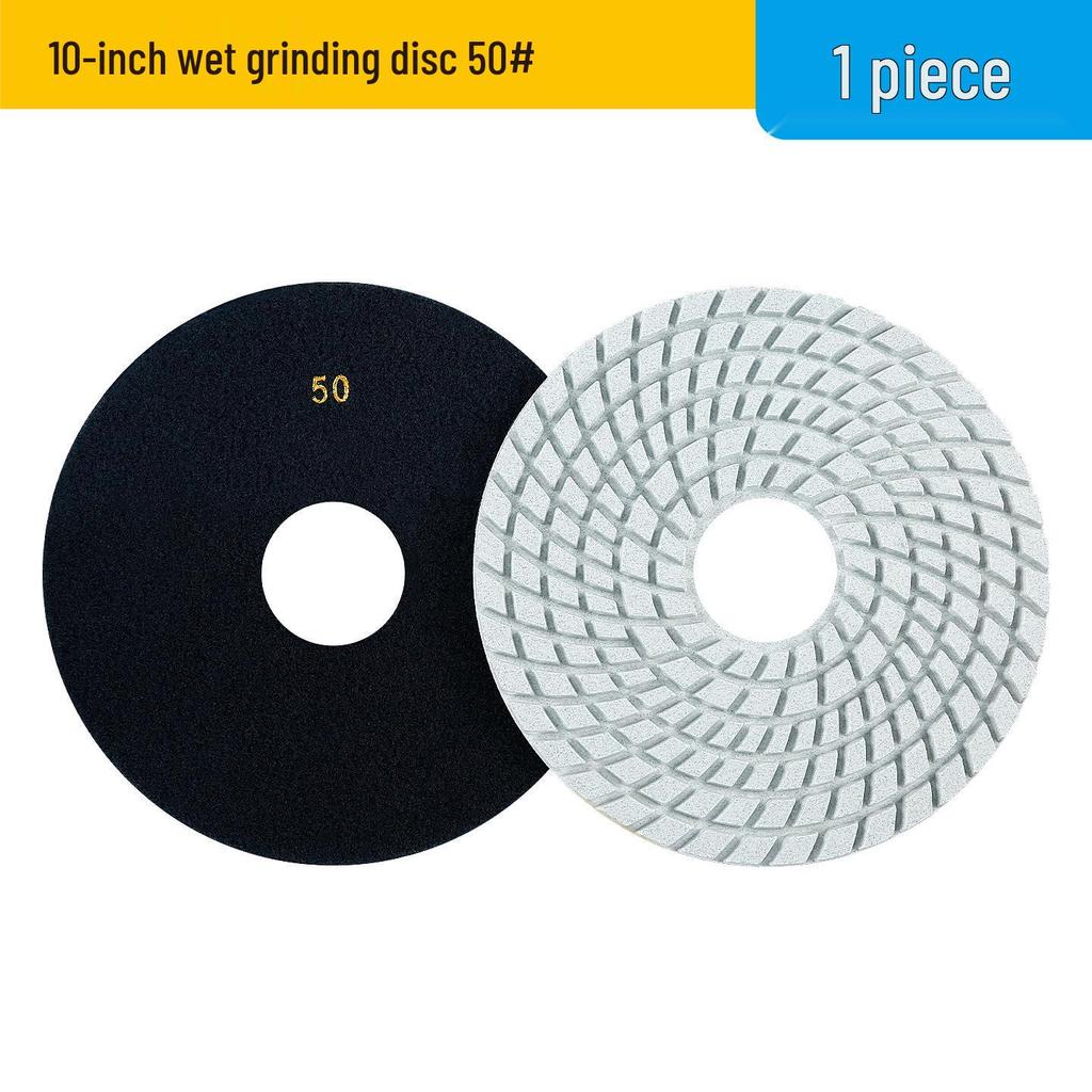Multi-Size Diamond Water Polishing Pad (5" To 14") for Granite - Fits Angle Grinders