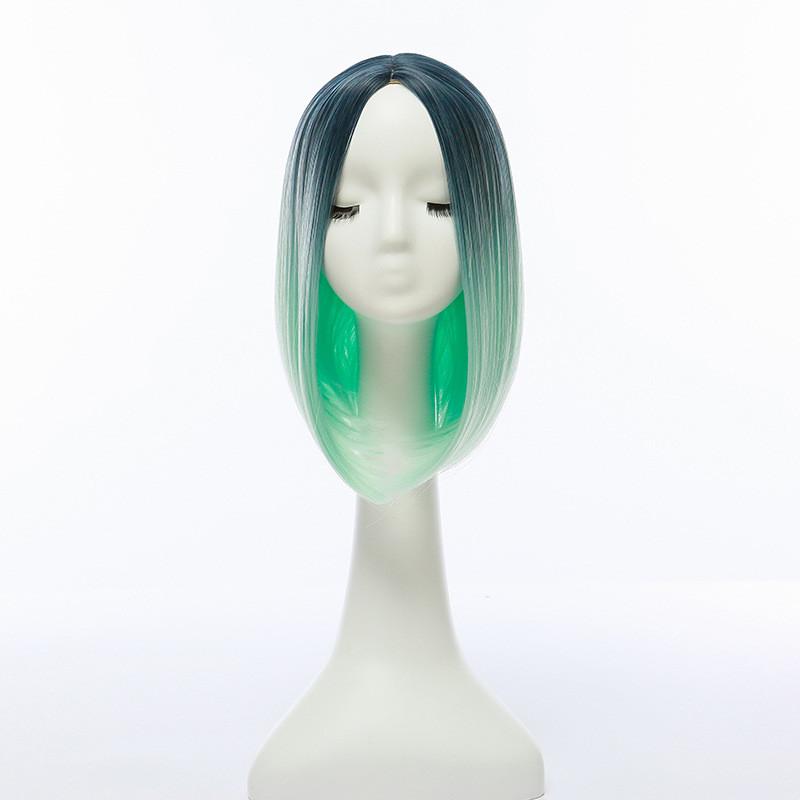 Short Hair Bob Wig With Gradient Color For Women And Natural Look
