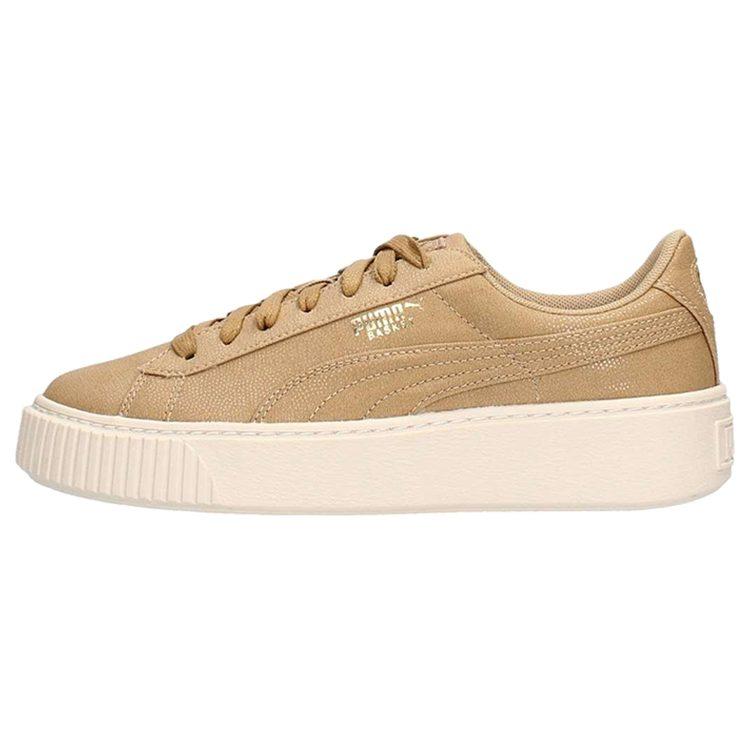 Puma Basket Platform Cv 'Wheat White' Women's 365623-02