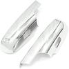 Chrome Lower Half Mirror Covers Compatible with 2007-2013 Silverado & Sierra 1500, 2007-2014 Silverado & Sierra 2500HD-3500HD, Tahoe, Yukon, Suburban
