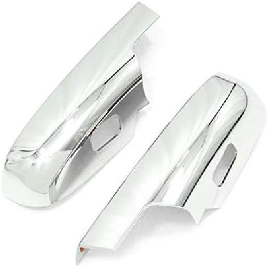 Chrome Lower Half Mirror Covers Compatible with 2007-2013 Silverado & Sierra 1500, 2007-2014 Silverado & Sierra 2500HD-3500HD, Tahoe, Yukon, Suburban