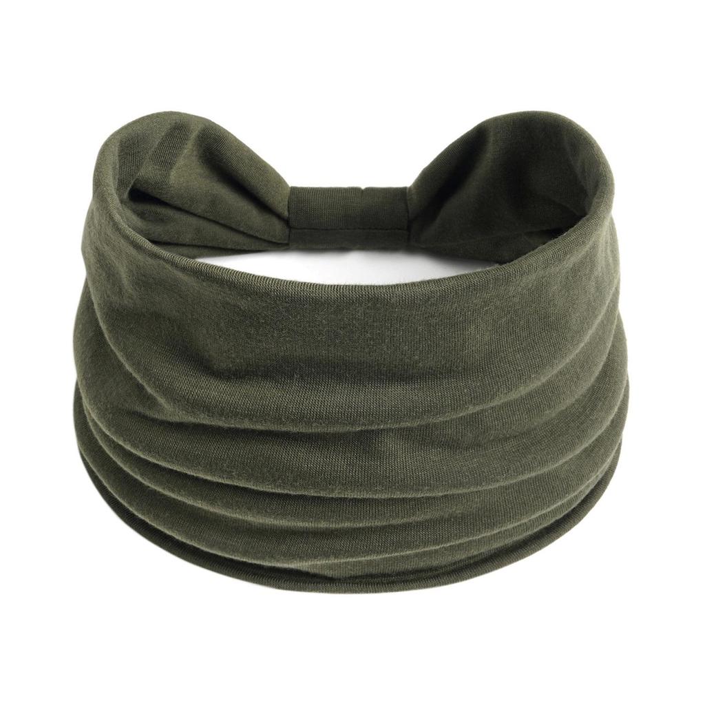 Women's Solid Color Elastic Yoga Headband - Wide, Sweat-Absorbing Sport Macaron Design