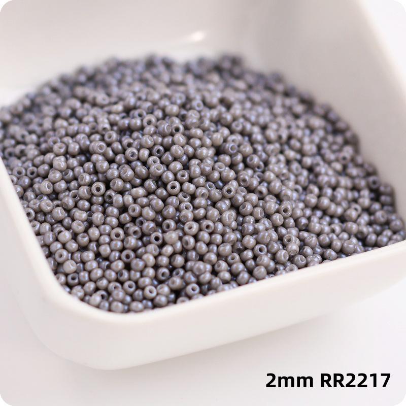 

2mm Pearl Color Glass Seed Beads for DIY Chinese Style Hairpin & Bracelet Jewelry Accessories 2mm Beads [10g ~720 pieces]