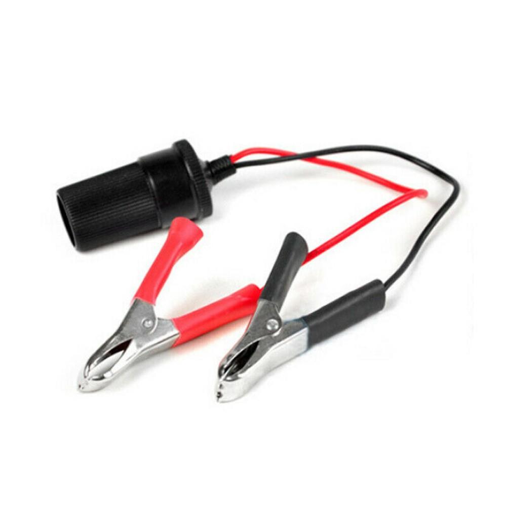 

Car Power Clip Connection Cable Power Converter Socket Cable + Battery