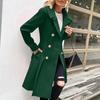 Women's Solid Color Thick Long  Sleeve Fashion Coat Jacket