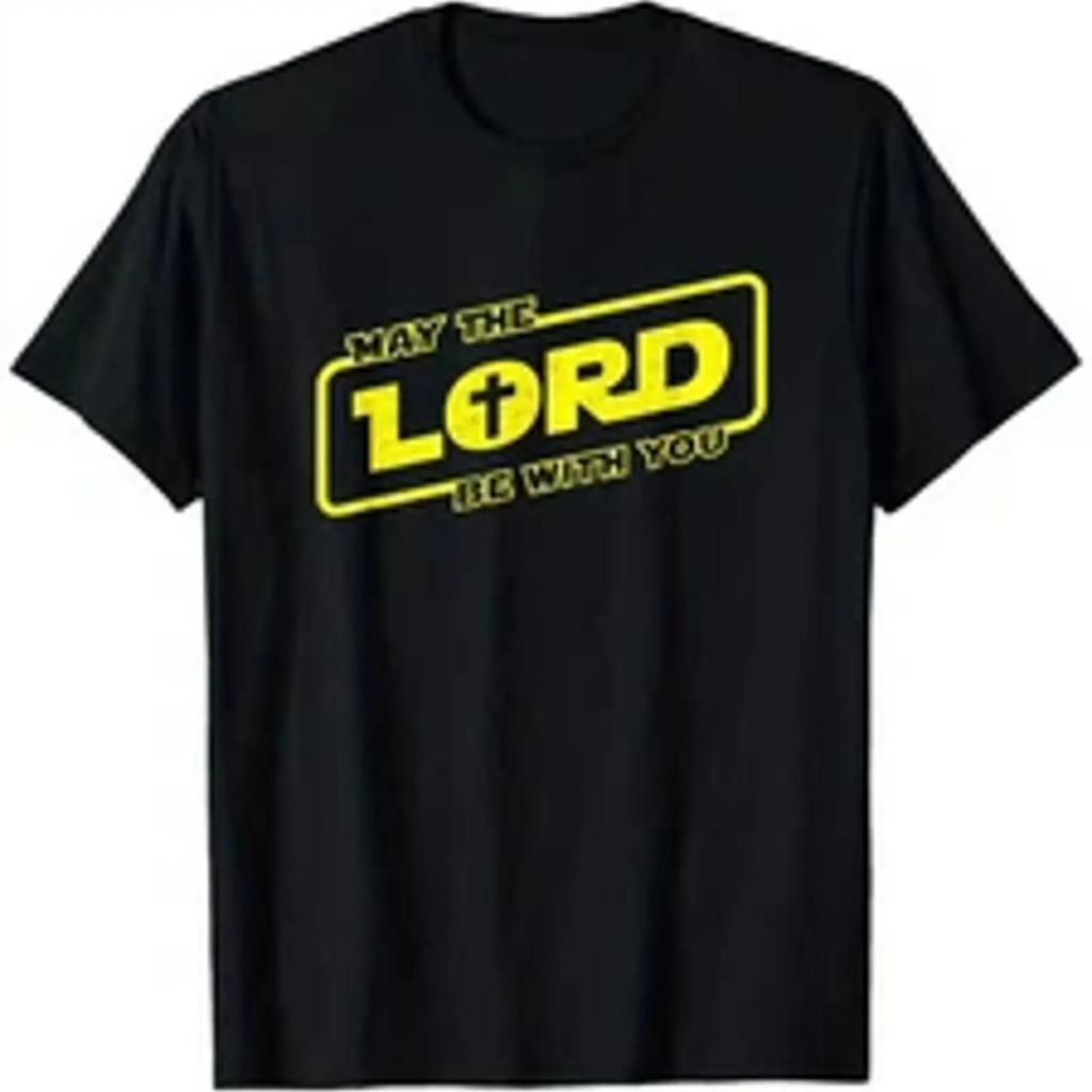 May The Lord Be With You Christian Faith T Shirt 100 Cotton S Xxxl Vintage Casual Unisex Streetwear Homme Fashion