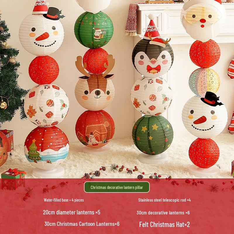 Christmas Lantern Ornaments for Mall and Store Window Displays