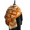 Winter Small Flower Printed Scarf Versatile Girl Shawl Women'S Long Thickened Warm Scarf Women