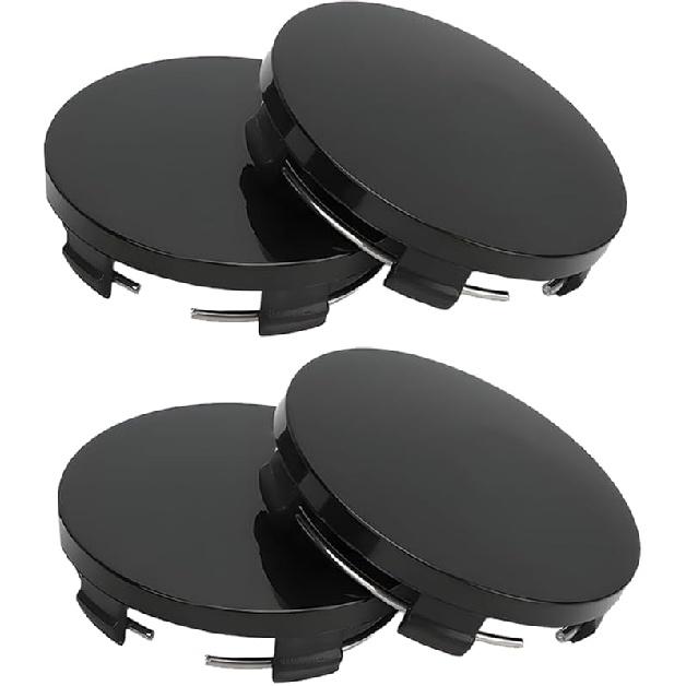 Car Wheel Center Hub Cover, 4PCS 2.36" OD 2.2" ID Vehicle Wheel Hub Modification Decoration, Snap-in Automotive Central Hubcap Replacement, Universal