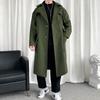 ROMON Men's Vintage Business Casual Mid-Length Windbreaker