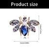 Elegant Bees Shaped Brooch with Diamonds Versatile Accessory for Outfits Zinc Alloy Construction Clothing Accessory