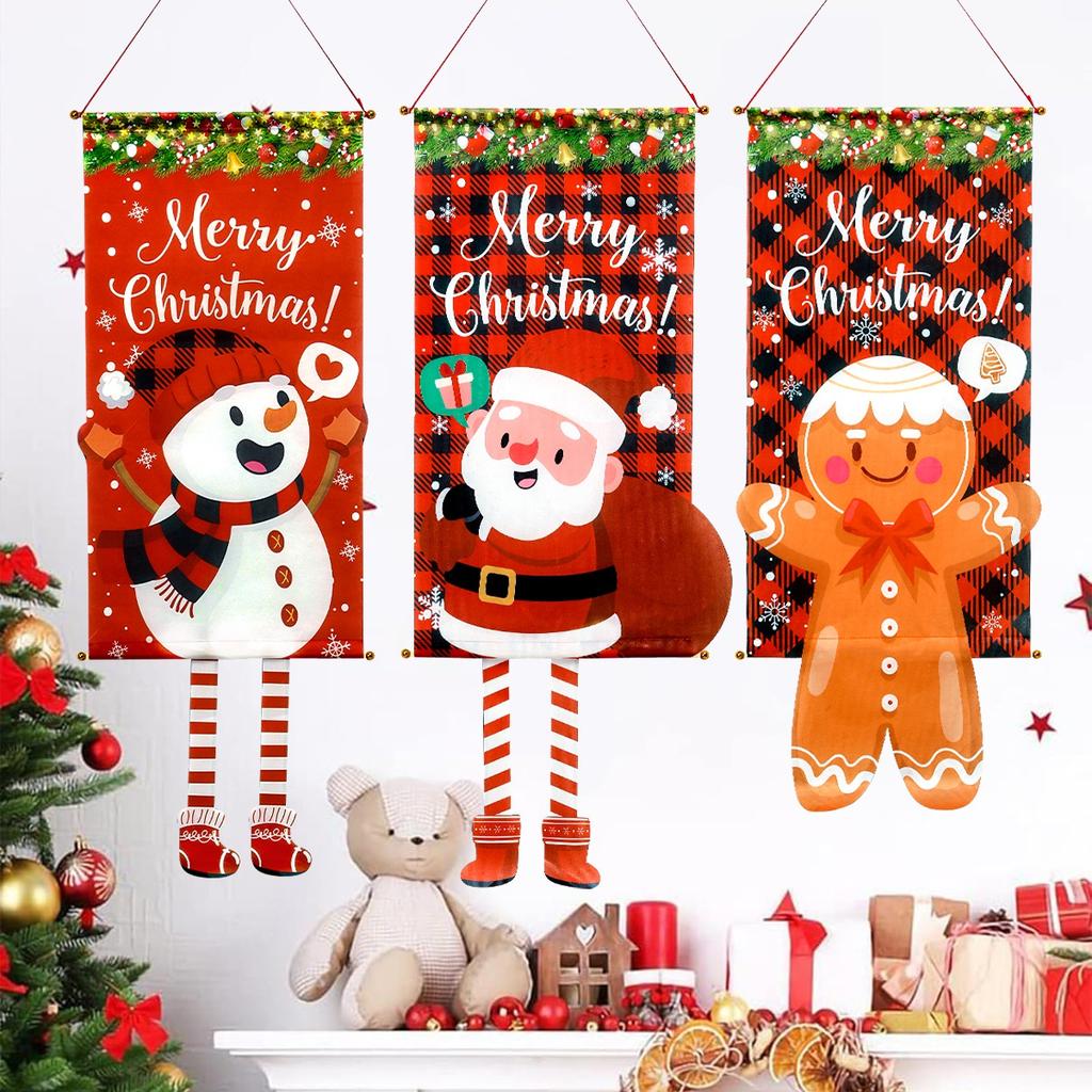 Christmas Hanging Flag Merry Christmas Decorations For Home 2026 Xmas Gifts Christmas Ornament Navidad Natal Noel New Year 2026