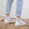 Order A Size Up,Exquisite Summer Korean Version of Harajuku Style Student Wild Flat Casual Women's Shoes Mesh Breathable Lazy Single Shoes
