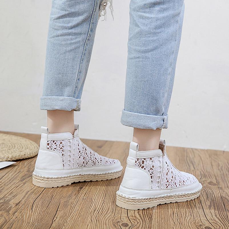 Order A Size Up,Exquisite Summer Korean Version of Harajuku Style Student Wild Flat Casual Women's Shoes Mesh Breathable Lazy Single Shoes