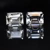 Unique Emerald 13.85 Ct CERTIFIED Synthetic White Moissanite Gems Earring Pair MY.ER-17-NS