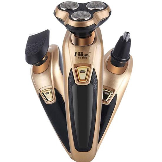3 Blade Heads Rechargeable Electric Shaver Razor Beard Trimmer Shaving Machine