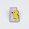 Charming Animal Brooch - Fun Little Bird & Otter Cartoon Badge for Clothing Accessories