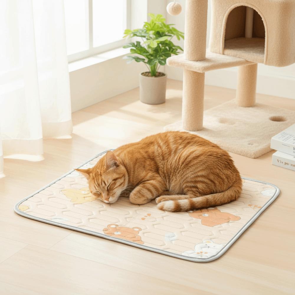 Washable Cooling Dog Mat Breathable Pet Nest Mat Cold Bed Pad Cat Sleeping Cushion Sofa Cushion