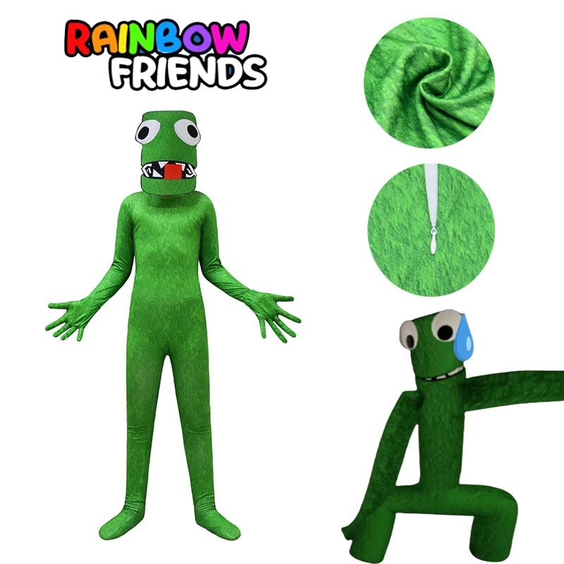 Roblox Rainbow Friends Grün Cosplay Kostüm Für Kinder Und Erwachsene