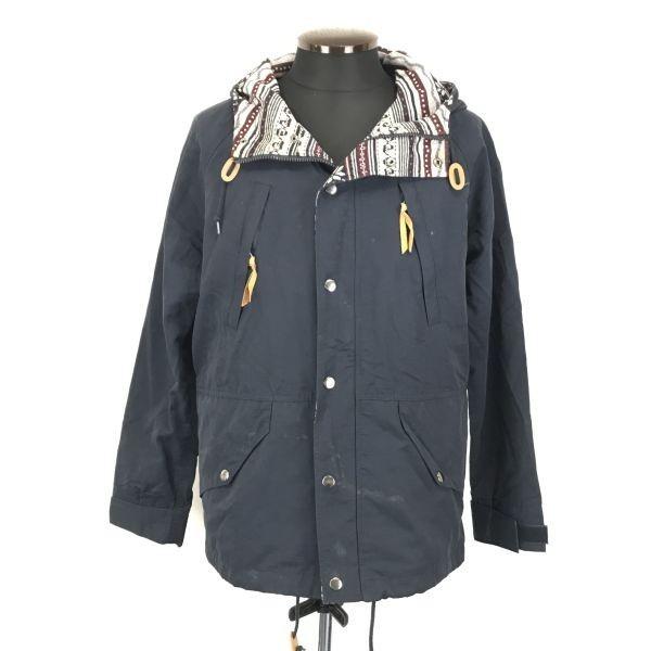 

MEN S BIGI Collective Hoodie Blouson Outerwear Zip Up Parka Men XL 4 Navy