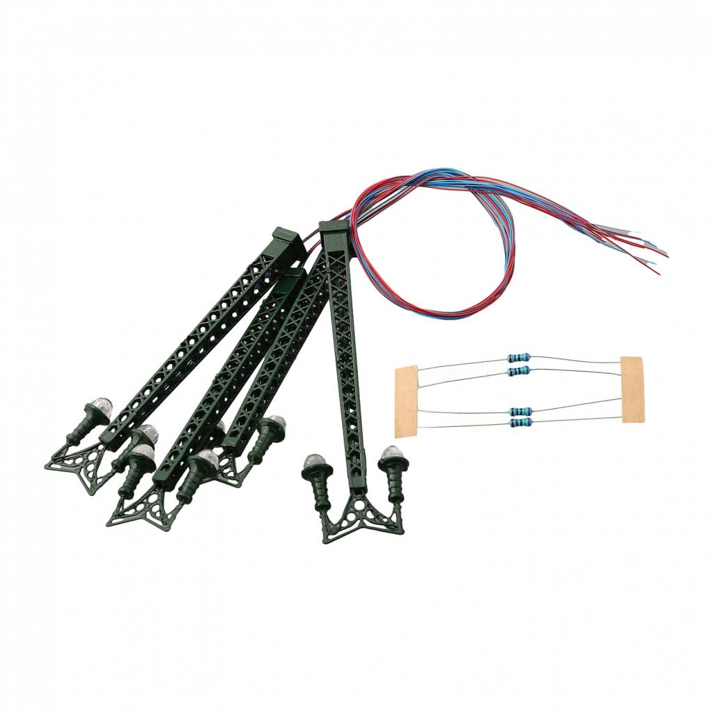 Lamps Metal Model N Gauge Light Railway Lights 4pcs
