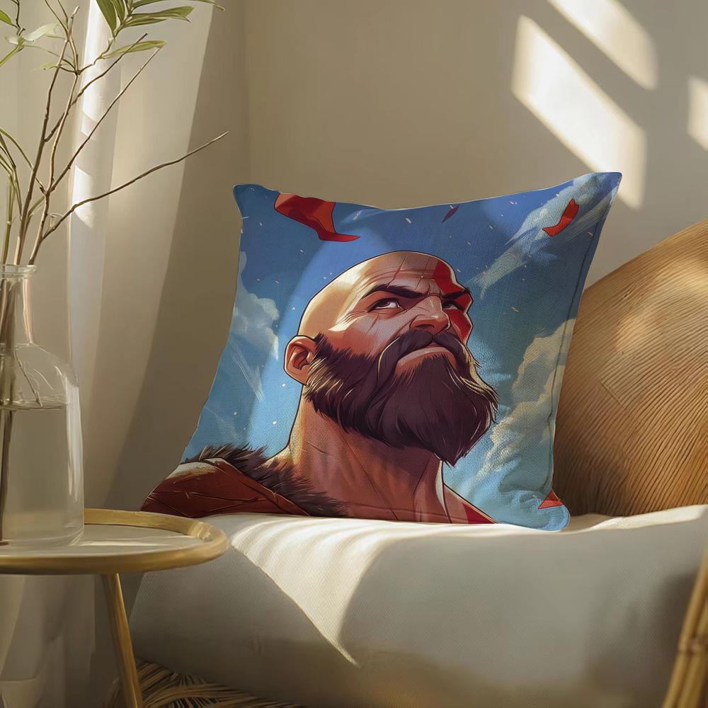 Gameg-Godofwarragnarok Pillow Case Pillowcase, Double-Sided Printed, Sofa Cushion, Bedroom Headboard