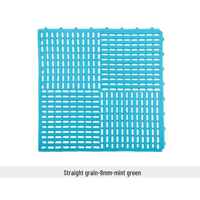 

8-Piece Straight Pattern Bathroom Non-Slip Shower Mat Set