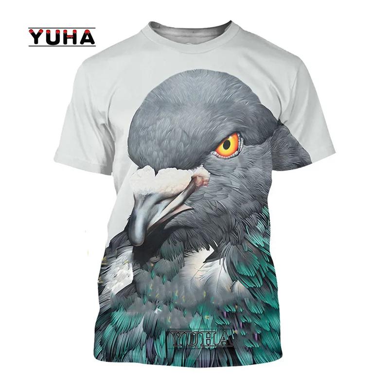 

Дышащая быстросохнущая мужская футболка, большой круглый вырез, короткие рукава, 3D-принт с изображением животных, летняя мода 6XL