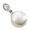 Pendant Top Silver Women Pearl Used