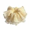 Elegant Pleated Hair Ties Intricate Floral Design Hair Rope Fresh Floral Hair Ring  Summer Season