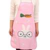 Sleeveless Apron Lengthen Strap Halter Design Cartoon Print Kitchen Apron for Restaurant